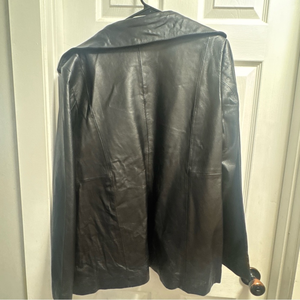 Black Leather Jacket - Picture 2 of 2
